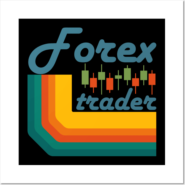 vintage FX, forex trader  exchange trading traders Wall Art by Guntah